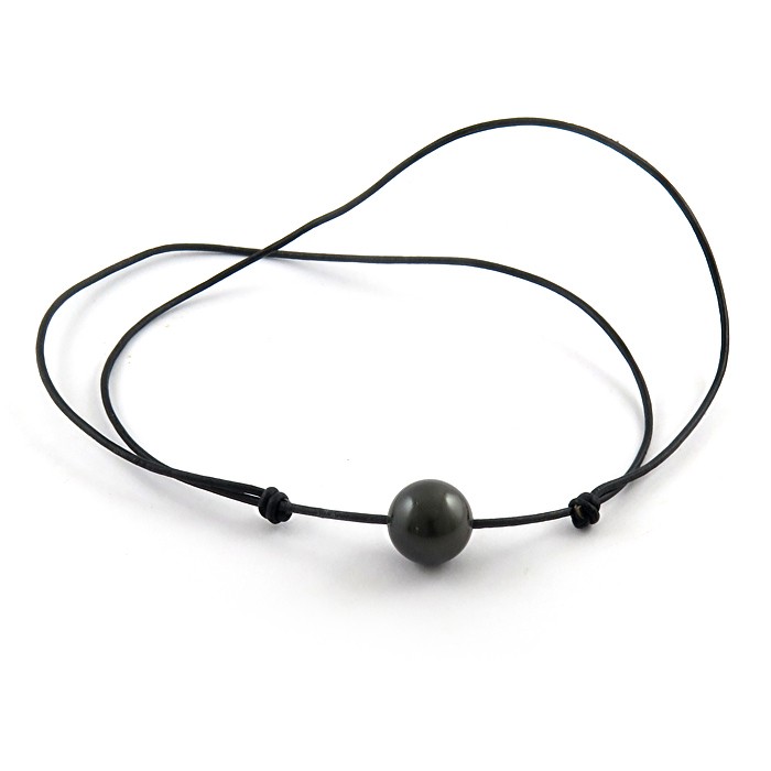 Collier En Perles Longueur 54 Cm - Bijou D'occasion Sans Marque - Chaîne Perles Classique - Environ 51-55 Cm